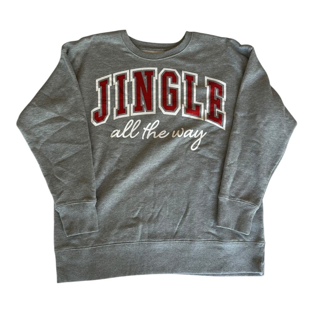 Womens Winter Top Bundle Size Small Christmas Holiday Xmas Jingle Red White Grey - Picture 4 of 7